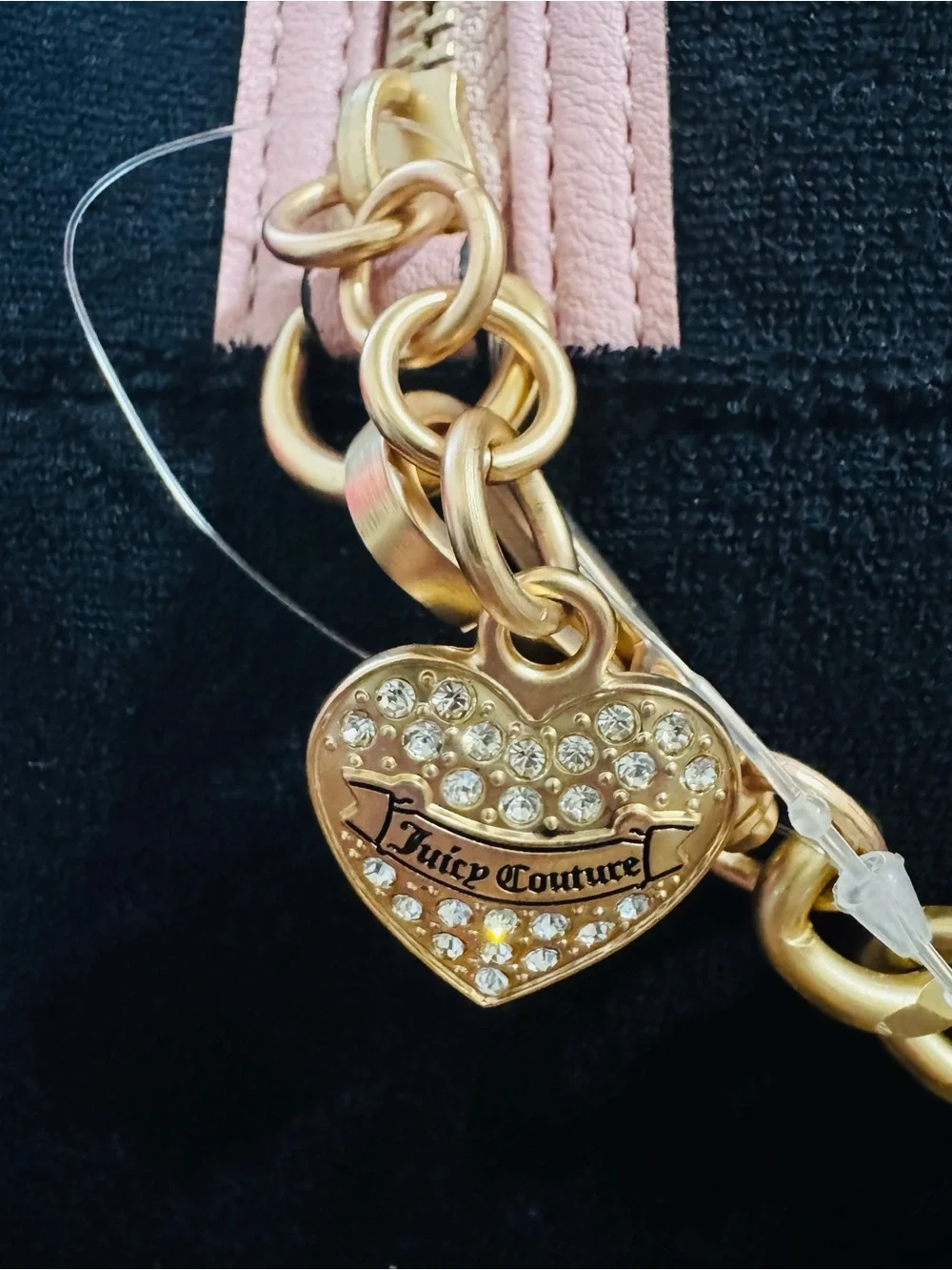 NWT Juicy Couture Lovers Club Velour Bowler Bag